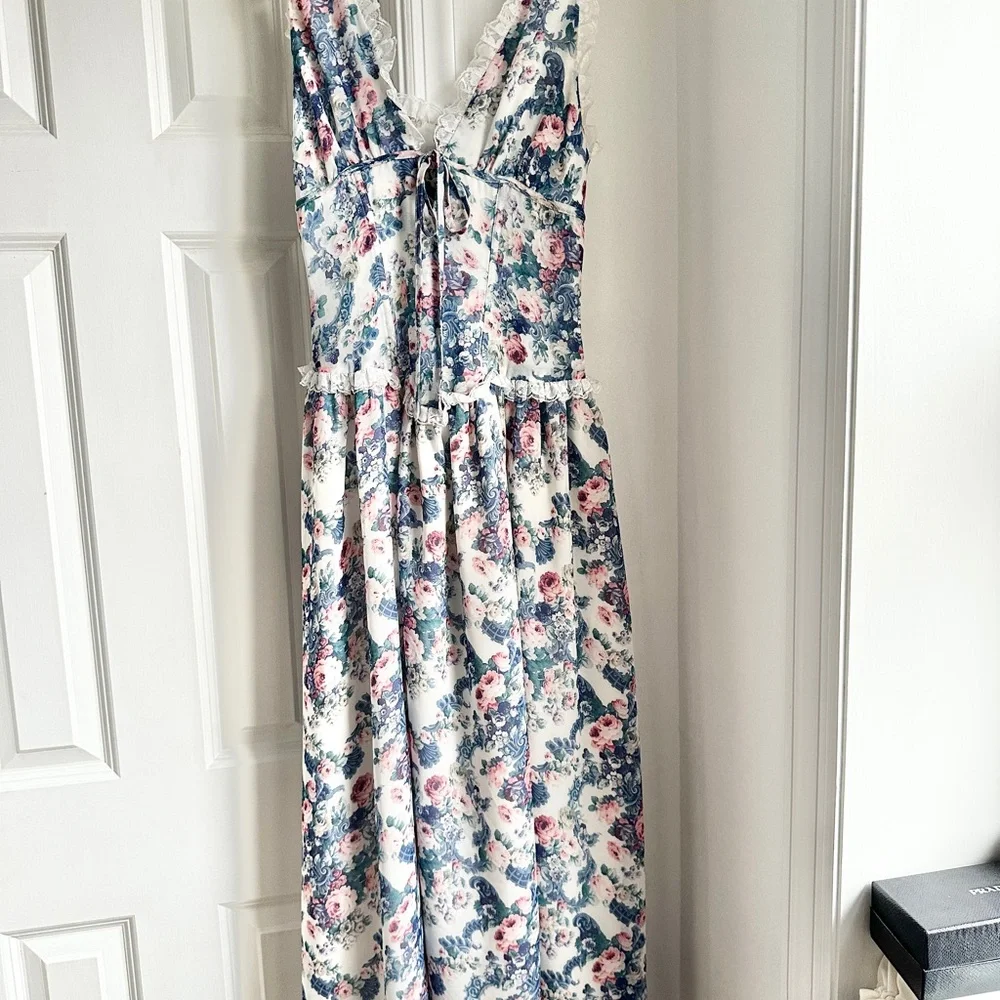 For Love And Lemons Floral Audrey Maxi Dress - Picture 2 of 13